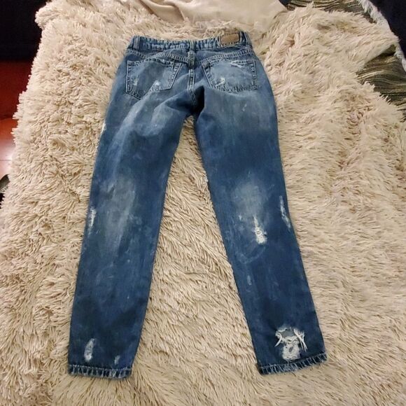 Garage brand distressed boyfriend jeans size 00 - Picture 4 of 8